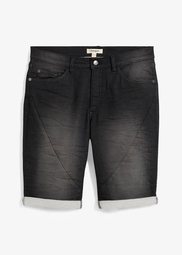 Bermuda en molleton effet jean, loose, bonprix