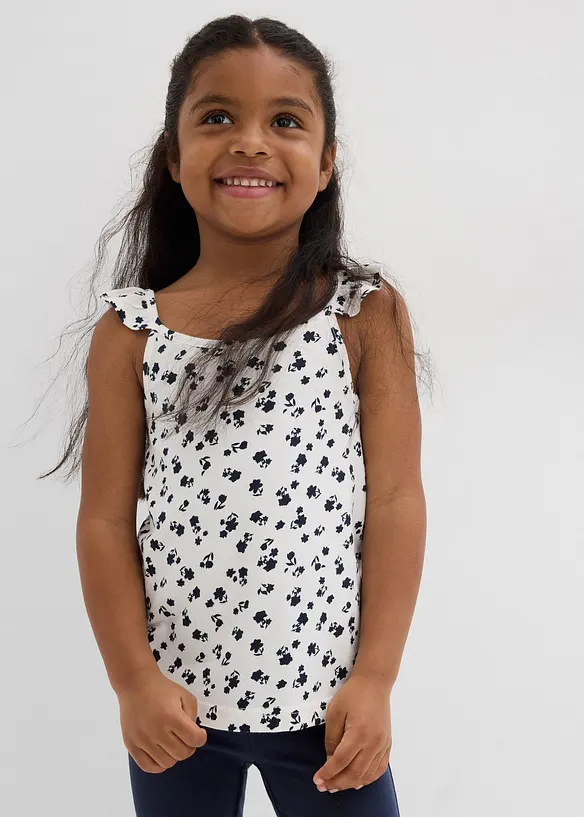 Lot de 2 tops 100% coton, bonprix