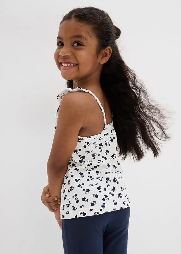 Lot de 2 tops 100% coton, bonprix