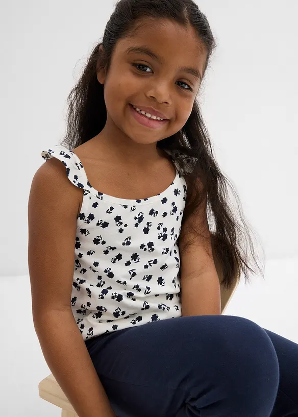 Lot de 2 tops 100% coton, bonprix