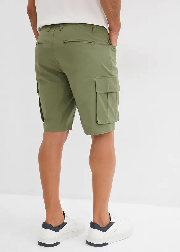 Lot de 2 bermudas cargo extensibles, Regular, bonprix
