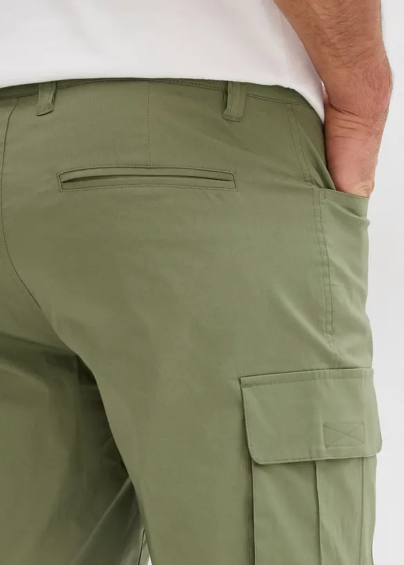 Lot de 2 bermudas cargo extensibles, Regular, bonprix