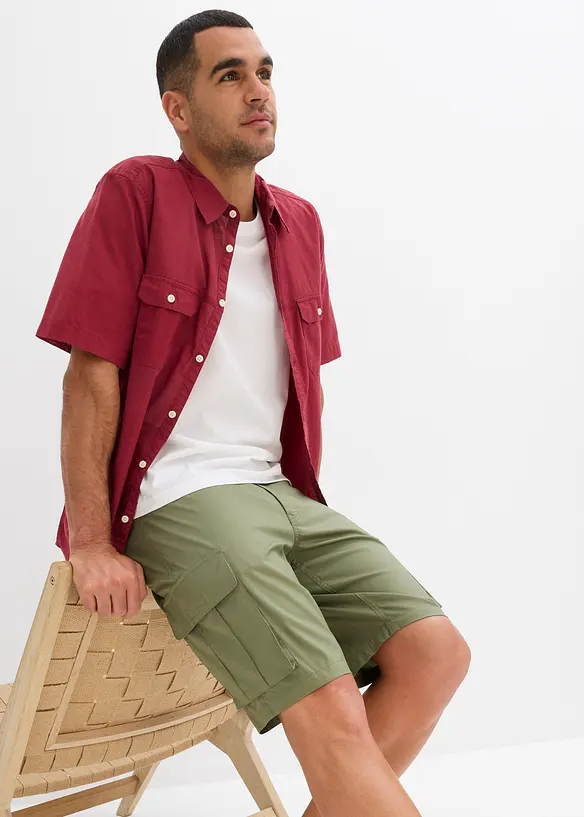 Lot de 2 bermudas cargo extensibles, Regular, bonprix