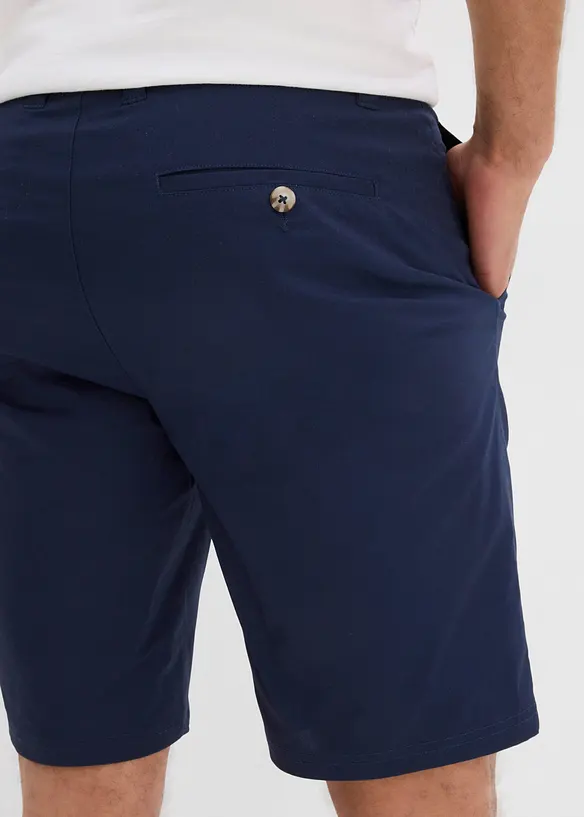 Lot de 2 bermudas chino extensibles, regular, bonprix