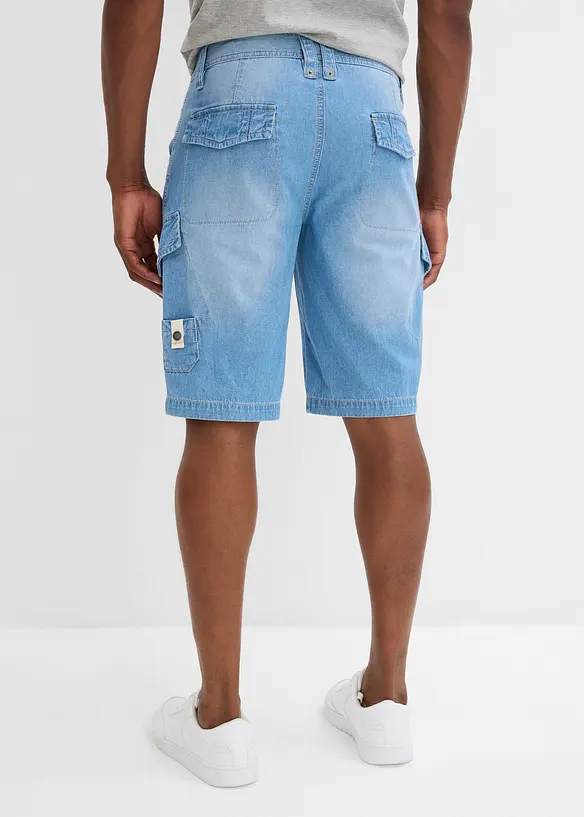 Lot de 2 bermudas loose en denim léger 100% coton, bonprix