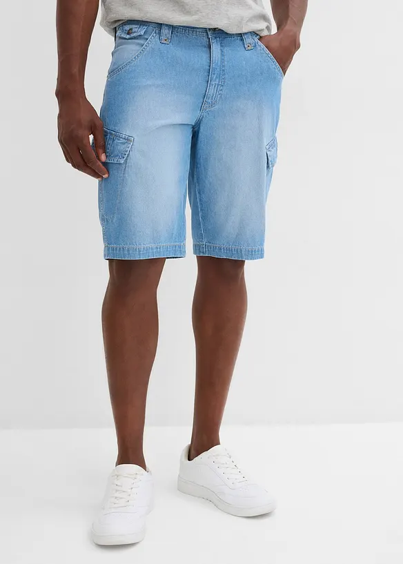 Lot de 2 bermudas loose en denim léger 100% coton, bonprix