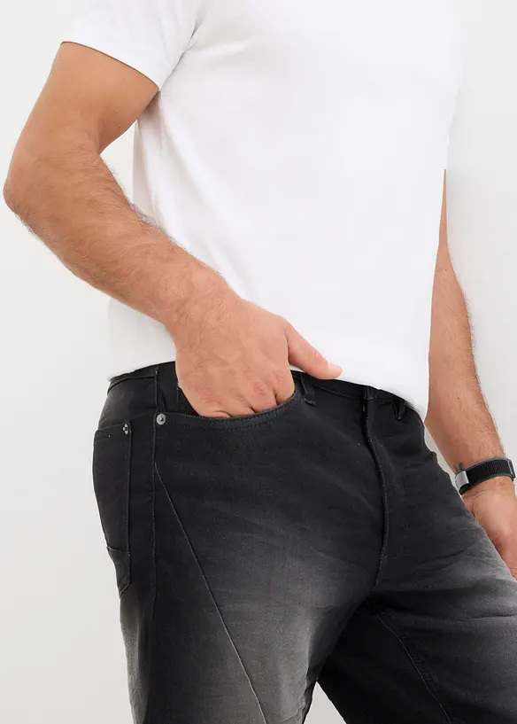 Bermuda en molleton effet jean, loose, bonprix