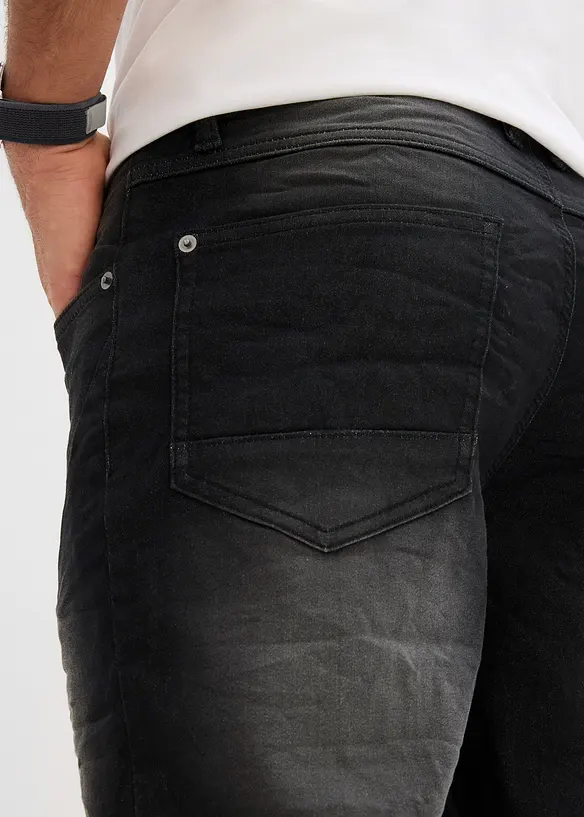 Bermuda en molleton effet jean, loose, bonprix