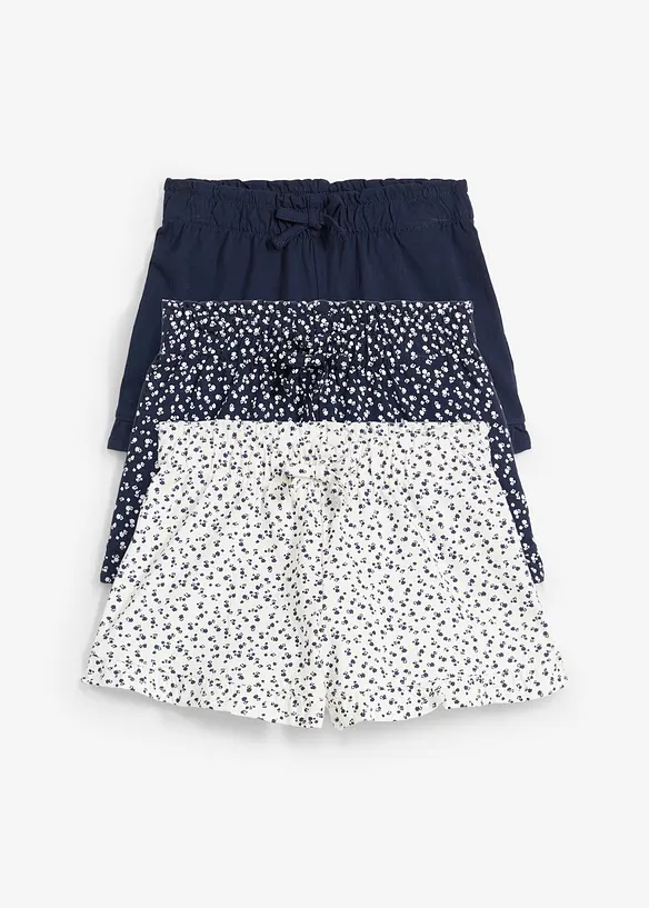 Lot de 3 shorts en jersey 100% coton, bonprix