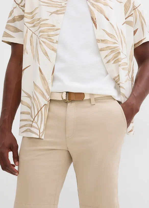 Bermuda extensible avec ceinture, Regular, bonprix