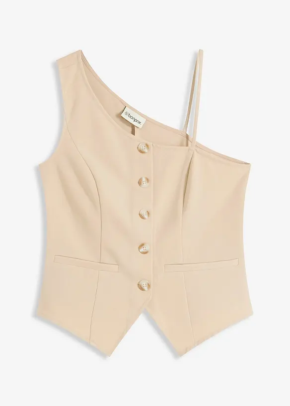 Gilet sans manches boutonné, bonprix