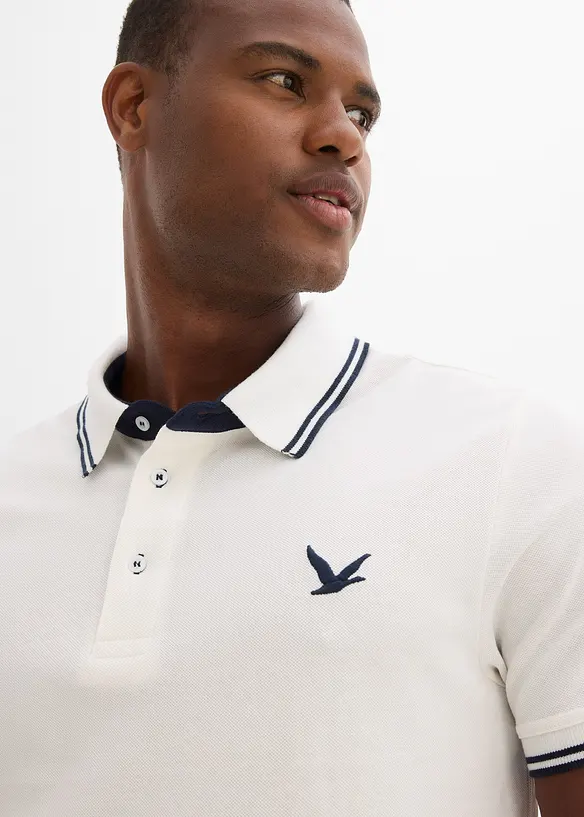 Polo en maille piquée, 100% coton, bonprix