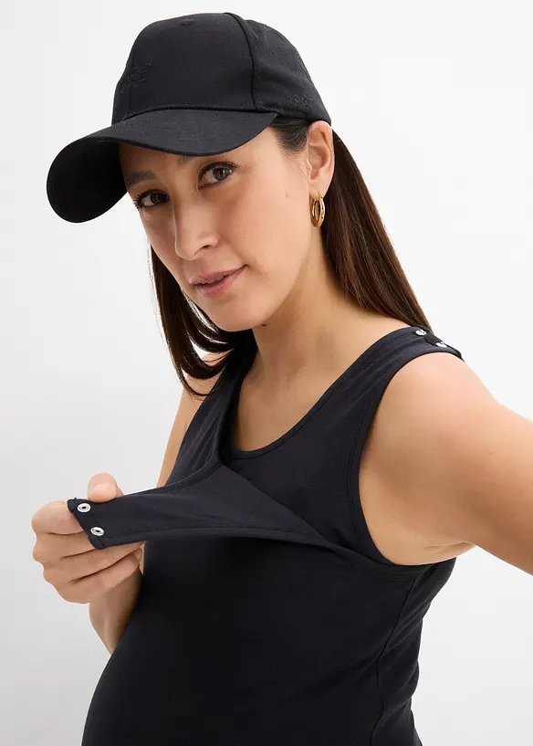 Top de grossesse et d’allaitement en coton avec soutien-gorge intégré, bonprix