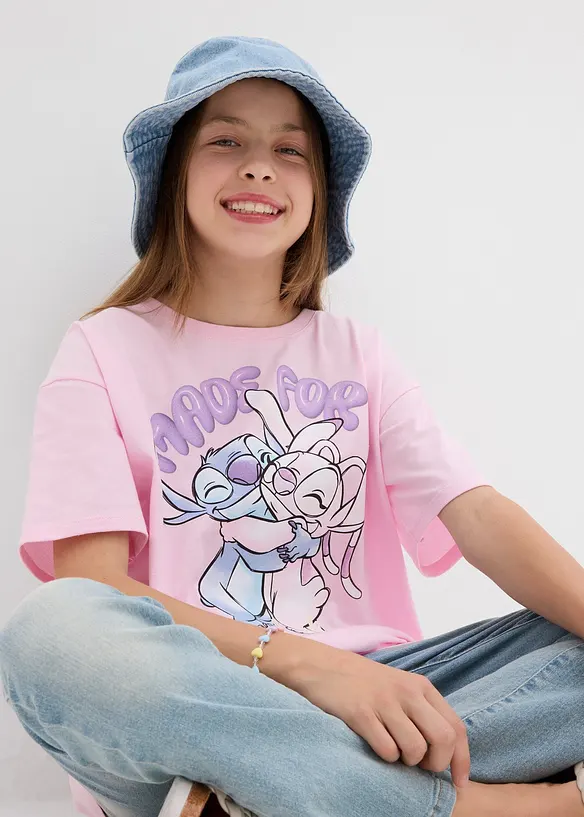 T-shirt Disney Stitch 100% coton, Lilo & Stitch