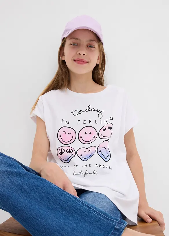 T-shirt 100% coton imprimé smiley, SmileyWorld