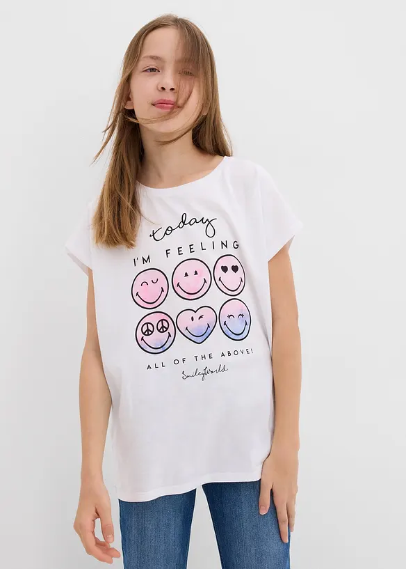 T-shirt 100% coton imprimé smiley, SmileyWorld