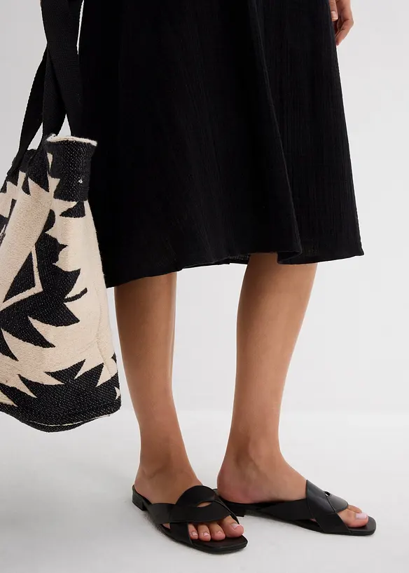 Robe &agrave; bretelles en gaze de coton douce, bonprix