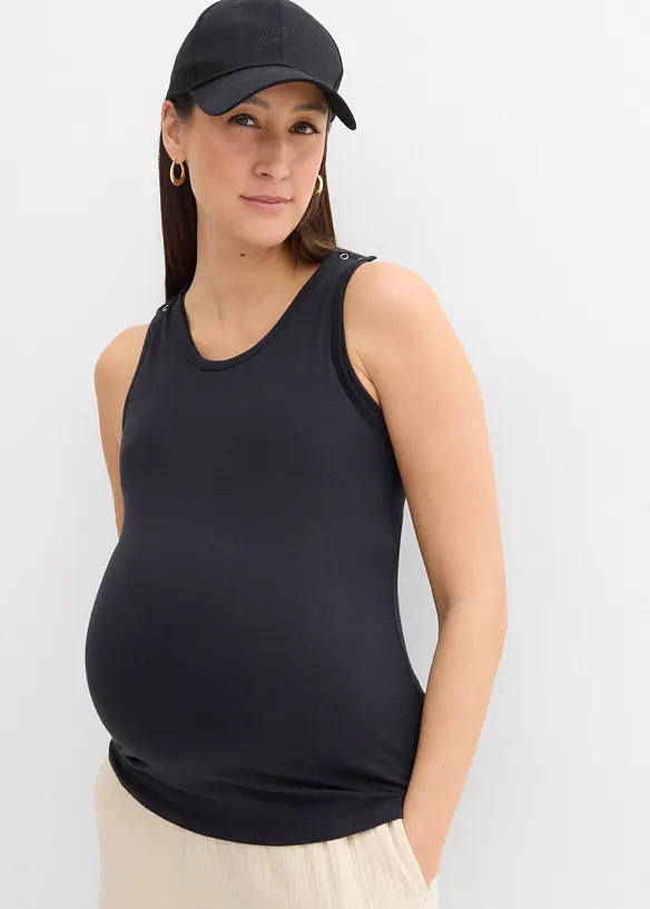 Top de grossesse et d’allaitement en coton avec soutien-gorge intégré, bonprix