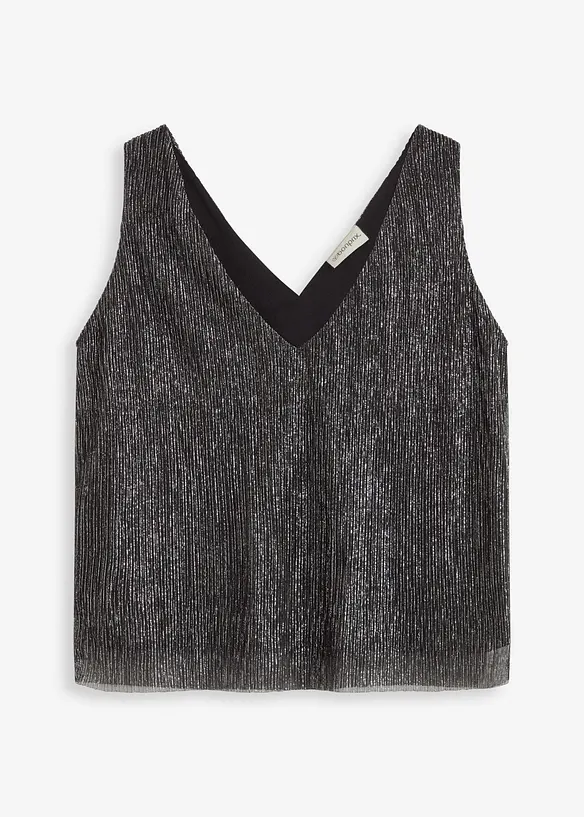 Crop top au décolleté plongeant, bonprix