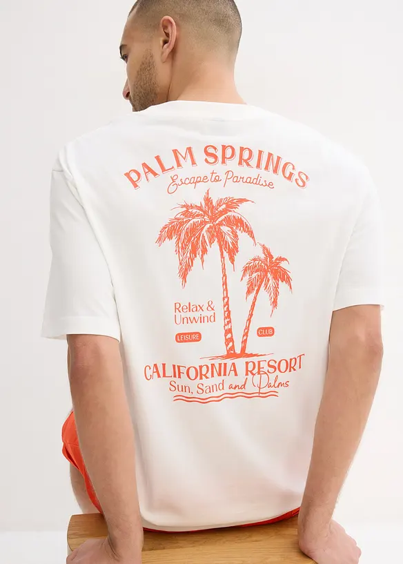 T-shirt avec imprimé dos, loose, bonprix