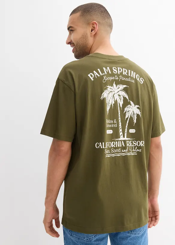 T-shirt avec imprimé dos, loose, bonprix