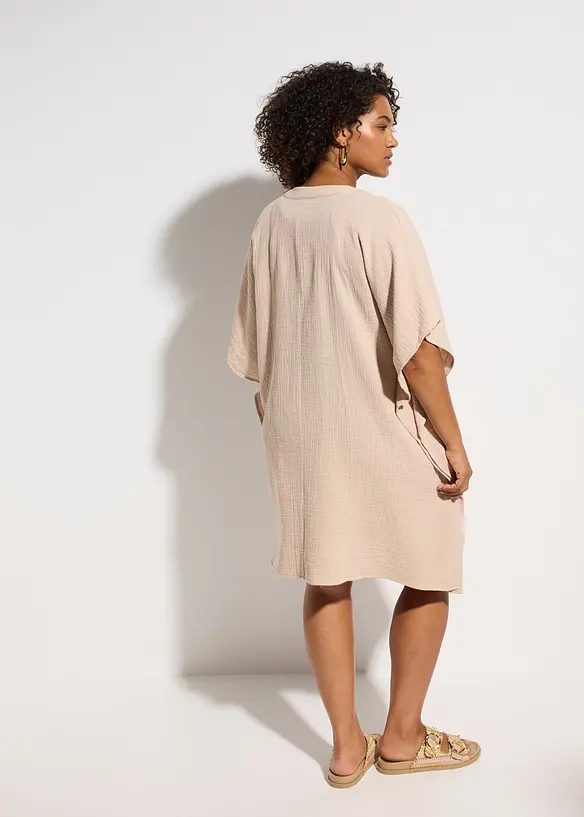 Tunique de plage en gaze de coton, bonprix