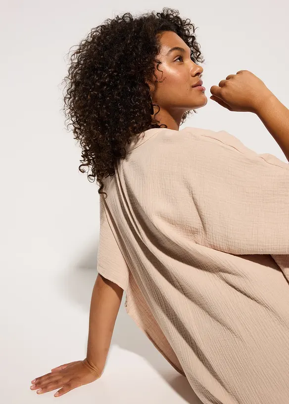 Tunique de plage en gaze de coton, bonprix