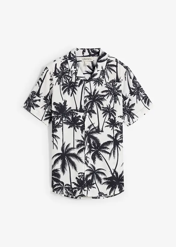 Chemise manches courtes en viscose douce, bonprix