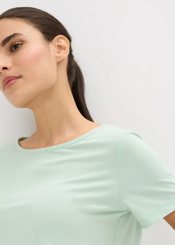 T-shirt long de sport avec décolleté dos, bonprix