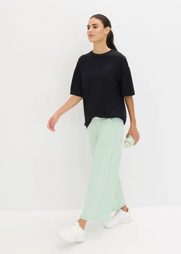 T-shirt de sport oversize avec coton, séchage rapide, bonprix