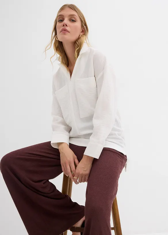 Chemisier fluide en viscose mélangée, bonprix