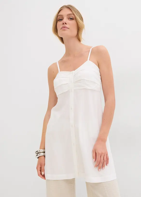 Longue blouse sans manches en viscose, bonprix