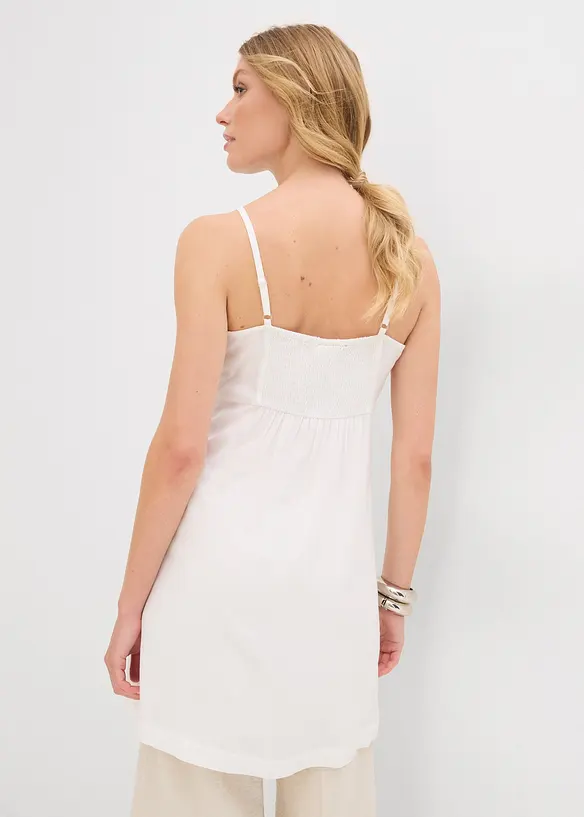 Longue blouse sans manches en viscose, bonprix