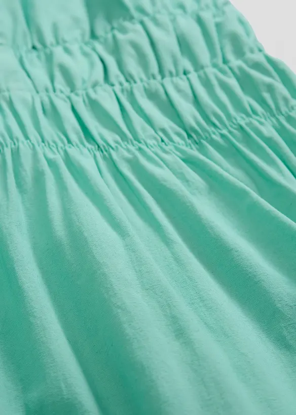 Robe midi 100% coton à fines bretelles, bonprix