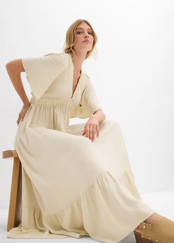 Robe longue en viscose fluide, bonprix