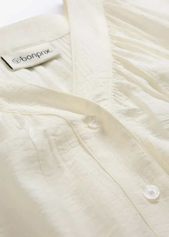 Chemisier oversize en viscose m&eacute;lang&eacute;e, bonprix