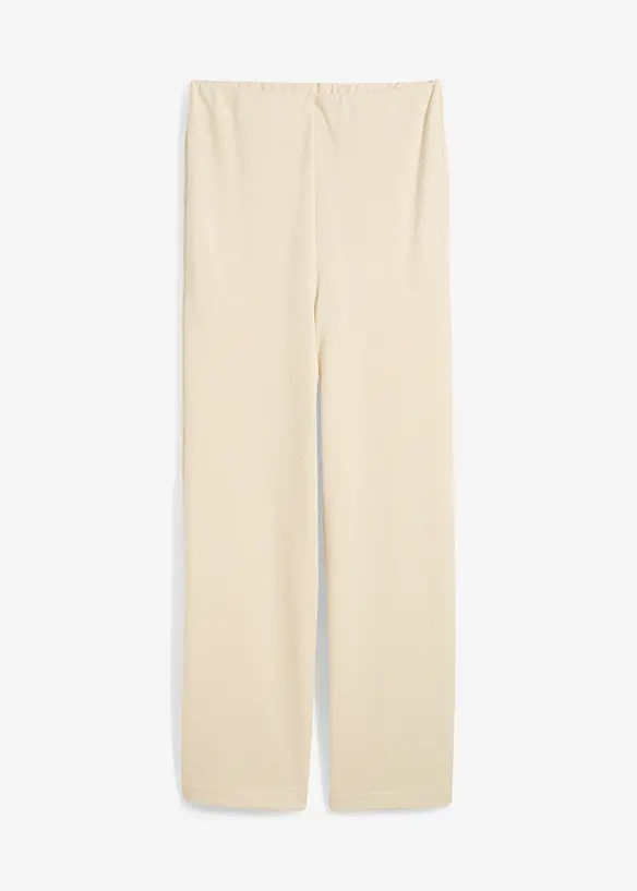 Pantalon palazzo aspect maille, bonprix