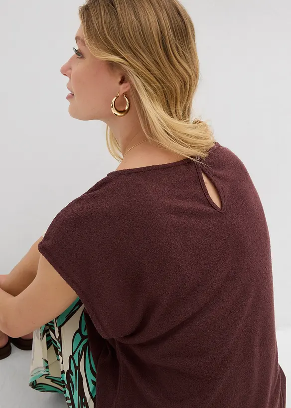 T-shirt oversize aspect maille, bonprix