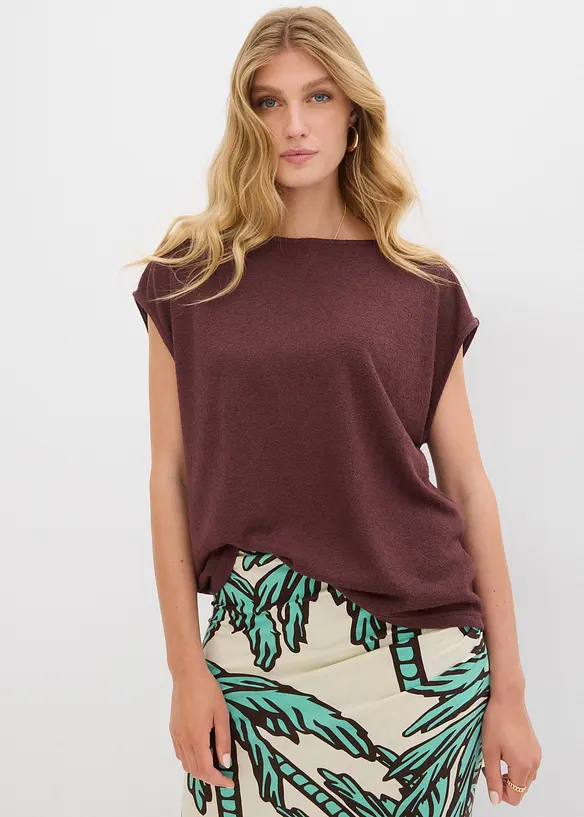 T-shirt oversize aspect maille, bonprix