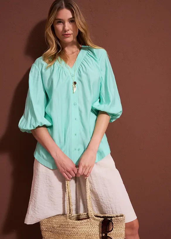 Chemisier oversize en viscose mélangée, bonprix