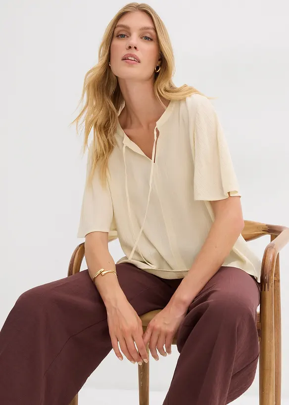 Blouse à manches papillon, bonprix