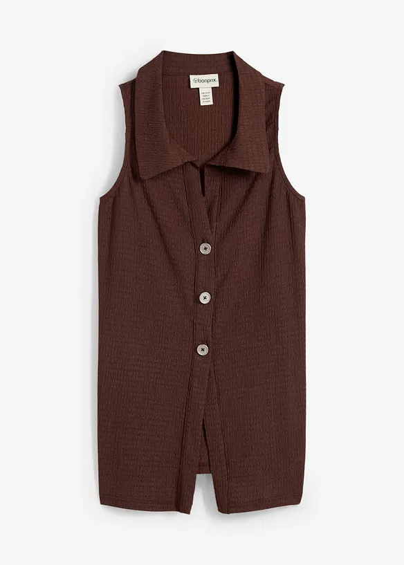 Top en crêpe texturé, bonprix