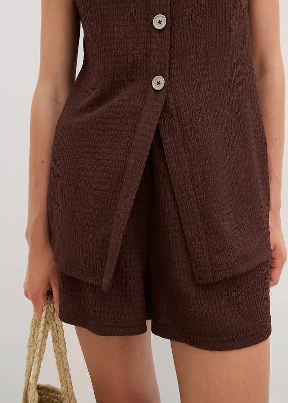 Top en crêpe texturé, bonprix