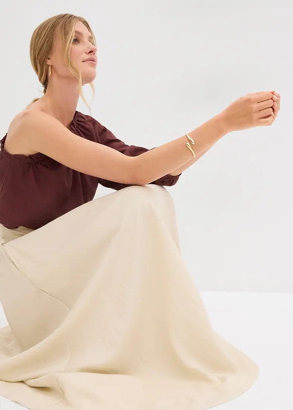 Jupe longue et évasée en Lyocell mélangé, bonprix