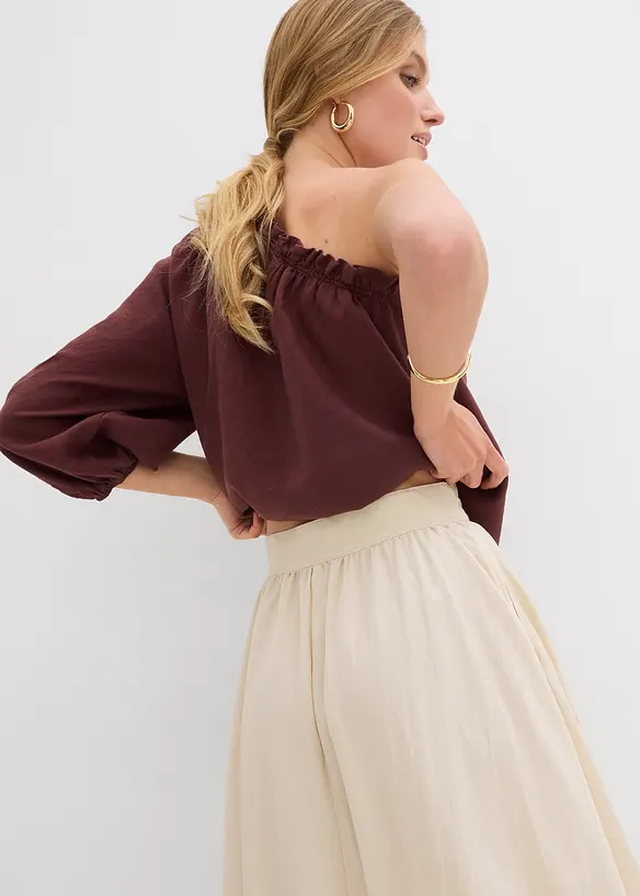 Jupe longue et évasée en Lyocell mélangé, bonprix