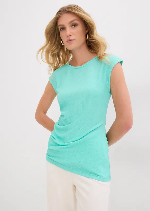 T-shirt en crêpe texturé, bonprix