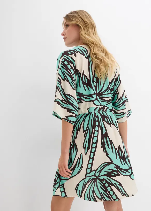 Robe courte en viscose fluide, manches kimono, bonprix