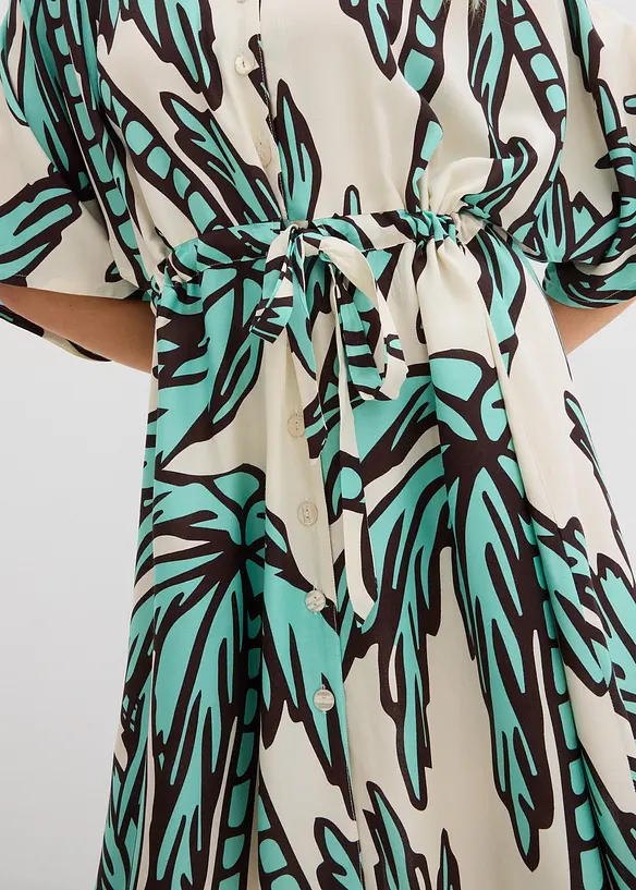 Robe courte en viscose fluide, manches kimono, bonprix