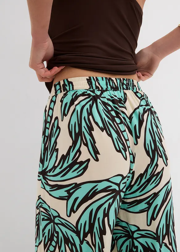 Pantalon large en viscose fluide, bonprix