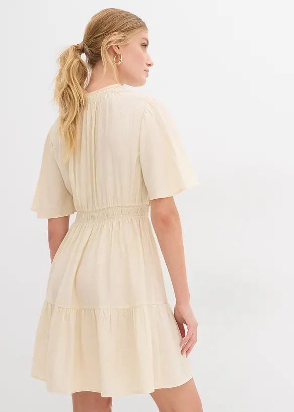 Robe courte et fluide en viscose mélangée, bonprix